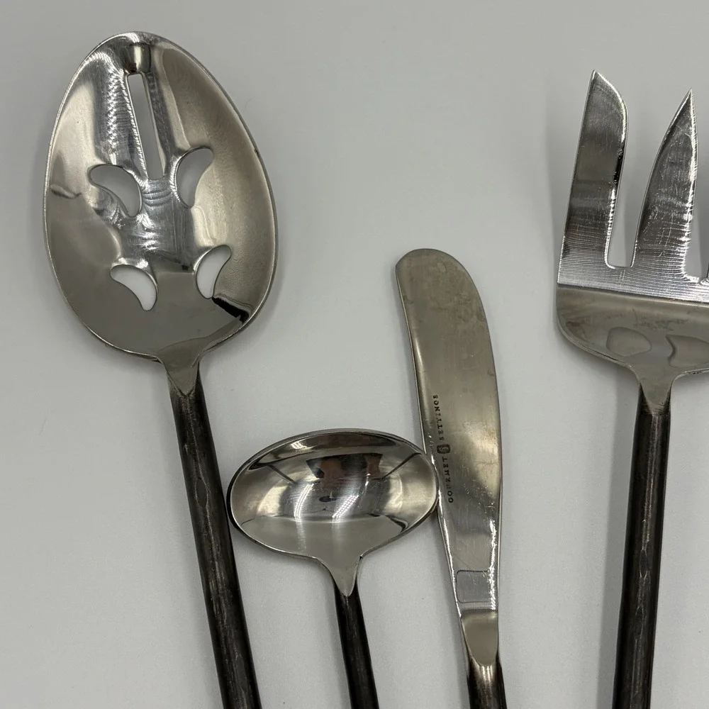 Gourmet Settings TREBLE CLEF 18/10 Stainless 5- Piece Hostess Serving Set